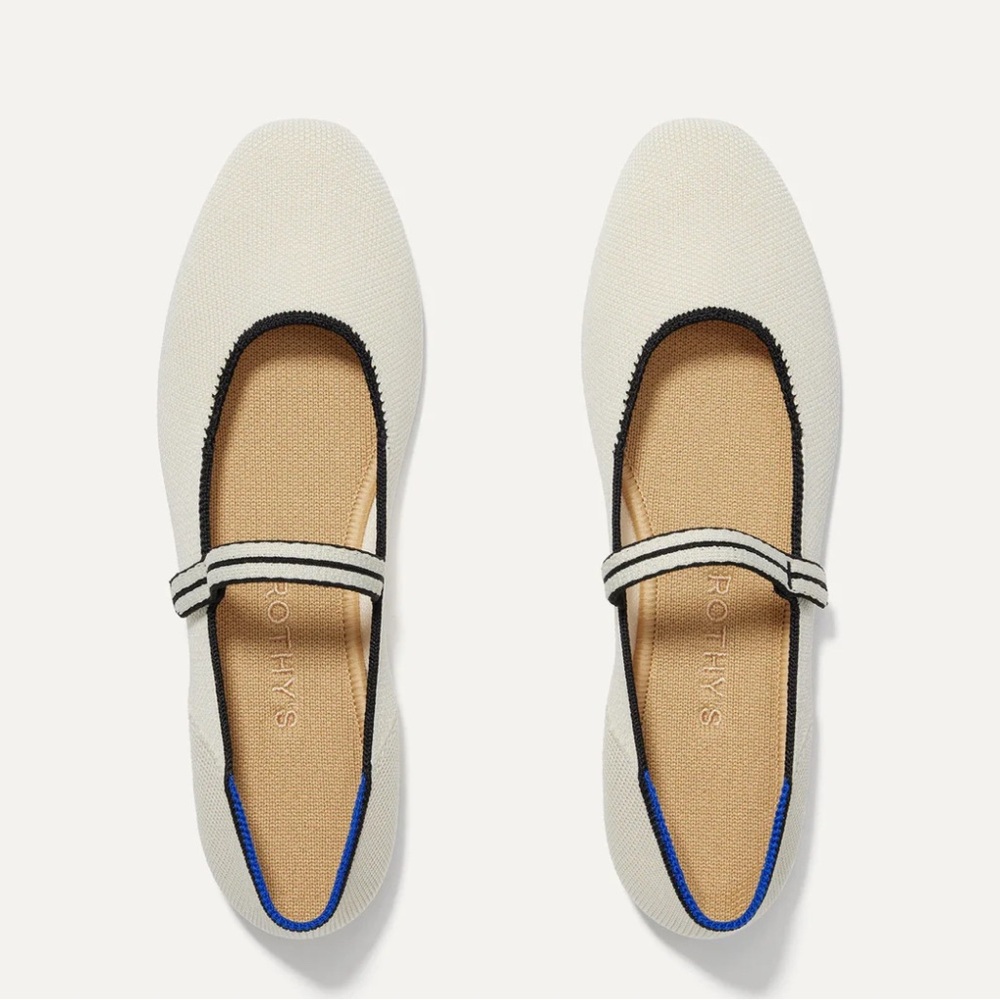 Rothy's The Square Mary Janes size 8.5 Gardenia